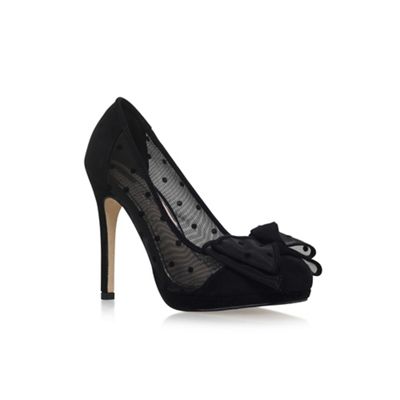 Black 'Camille' high heel court shoes